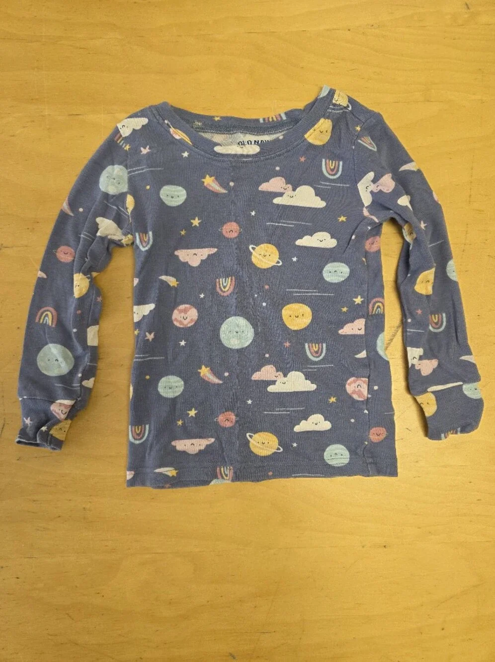 Old Navy Navy Blue Stars & Planets Space Pajama Set
